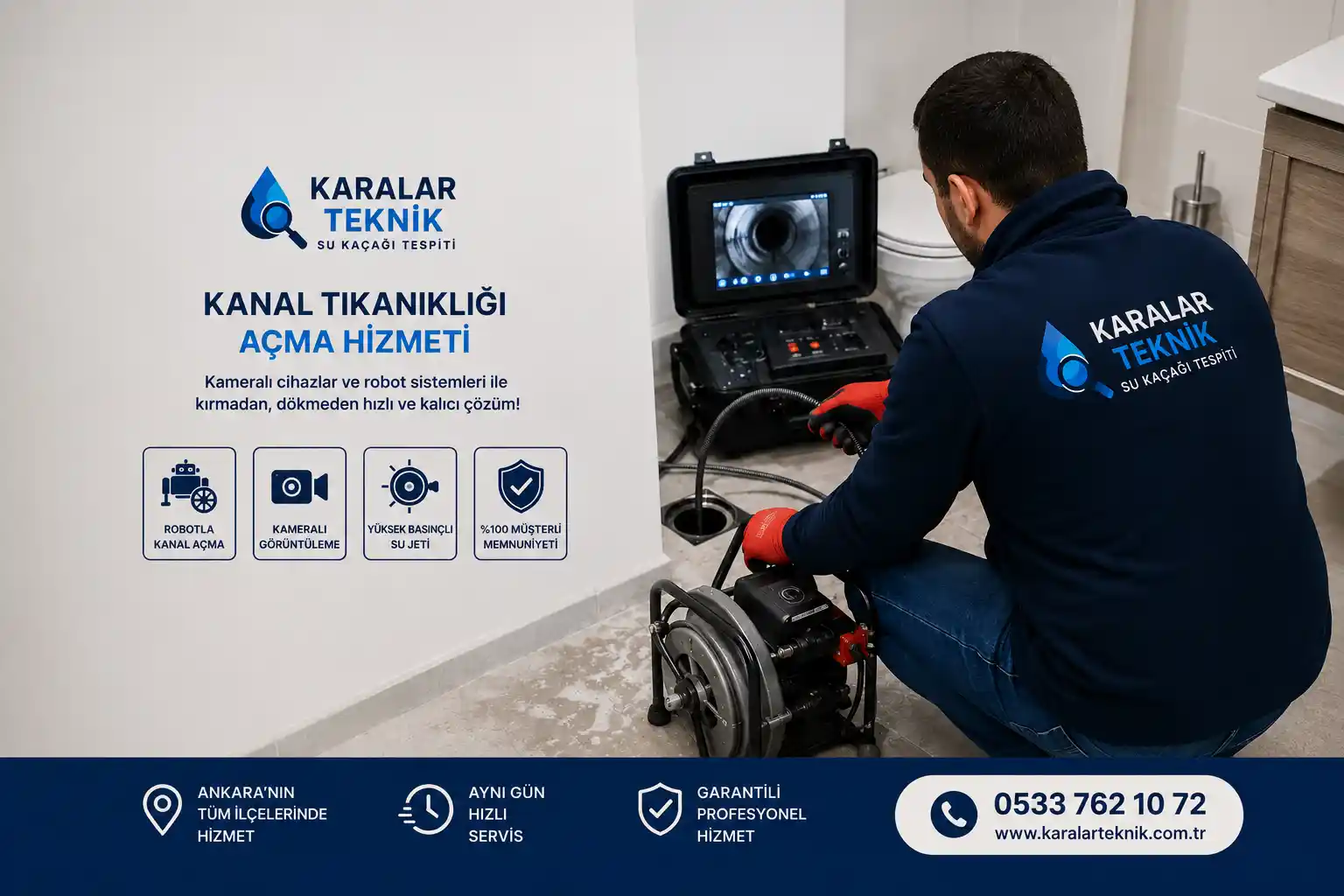 Ankara’da Kanal Tıkanıklığı Açma Hizmeti